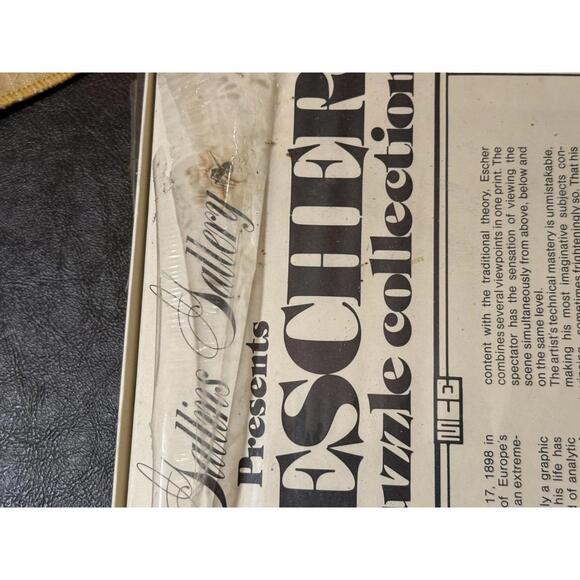 VTG M.C. Escher Jigsaw Puzzle Collection - Three Worlds - Sealed - Picture 5 of 5